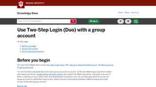 
                            12. Use Two-Step Login (Duo) with a group account