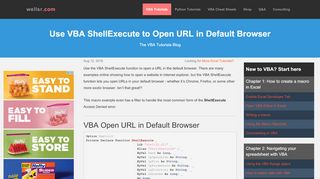 
                            4. Use VBA ShellExecute to Open URL in Default Browser - wellsr.com