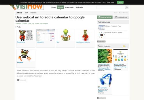 
                            5. Use webcal url to add a calendar to google calendar - VisiHow