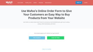 
                            7. Use Wufoo's Online Order Form to Give Your Customers an Easy Way ...