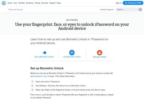 
                            12. Use your fingerprint to unlock 1Password on your Android device