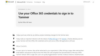
                            12. Use your Office 365 credentials to sign in to Yammer - Microsoft 365 ...