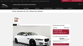 
                            8. Used 2018 Jaguar XE For Sale at Jaguar Grand Rapids | VIN ...