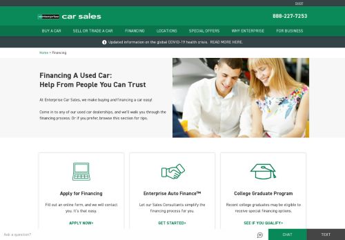 
                            4. Used Car Financing, Used Car Loans - Enterprise Car Sales