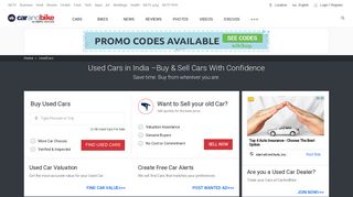 
                            5. Used Cars: Buy & Sell Used, Second Hand Cars in India - CarAndBike