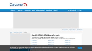 
                            11. Used DACIA LOGAN cars for sale in Ireland on Carzone
