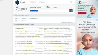 
                            2. used for login - Traducción al español – Linguee