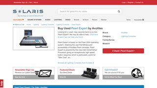 
                            12. Used & New Pearl Expert by Avolites | Solaris