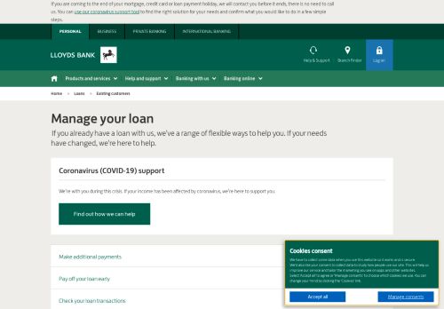 
                            8. Useful information for existing loan customers | Lloyds Bank