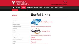 
                            8. Useful Links - Brentside High School