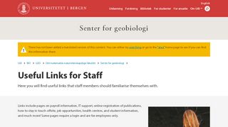 
                            10. Useful Links for Staff | Centre for Geobiology | Universitetet i Bergen
