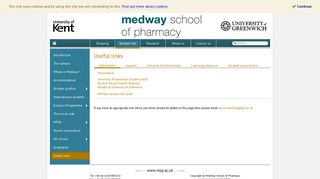 
                            11. Useful links - Medway School of Pharmacy