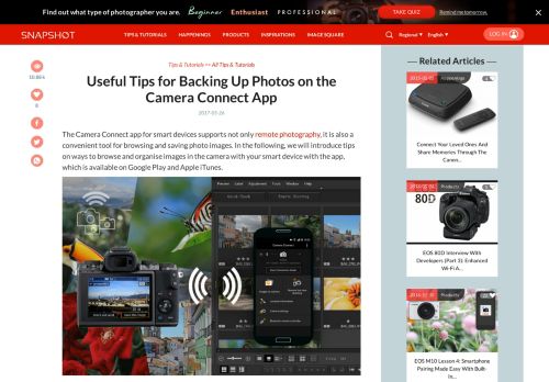 
                            10. Useful Tips for Backing Up Photos on the Camera Connect App
