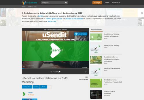 
                            12. uSendit - a melhor plataforma de SMS Marketing - SlideShare
