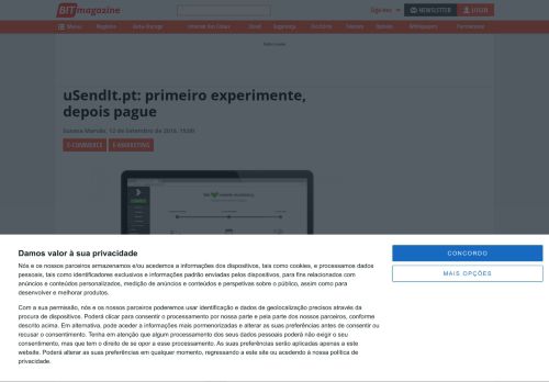 
                            7. uSendIt.pt: primeiro experimente, depois pague - B!t Magazine