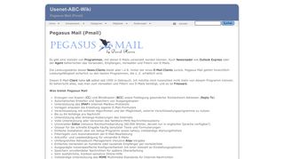 
                            12. Usenet-ABC-Wiki: Pegasus Mail (Pmail)