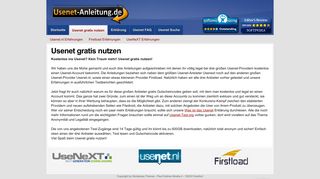 
                            12. Usenet gratis nutzen - Usenet-Anleitung.de