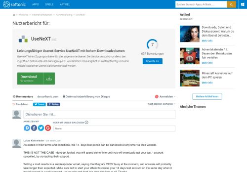 
                            11. UseNeXT - Kommentare, Meinungen