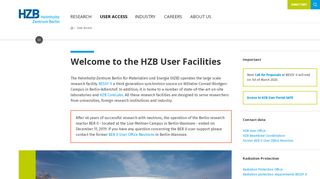 
                            4. User Access - Helmholtz-Zentrum Berlin