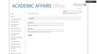 
                            4. User account | Academic Affairs Office - Weizmann Institute of Science