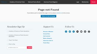 
                            3. User account | Academy of American Poets