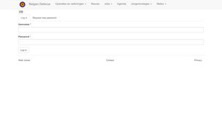 
                            5. User account | Belgian Defence