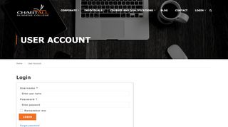 
                            1. User Account - ChartallCampus.com