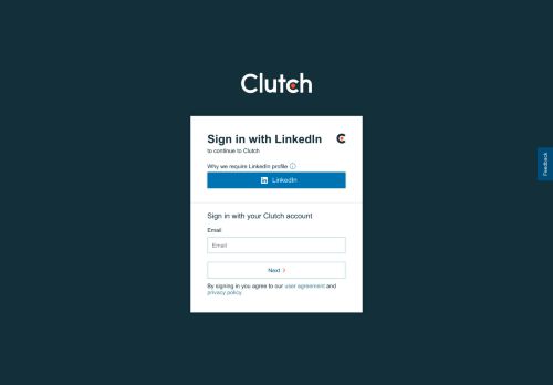 
                            6. User account | Clutch.co