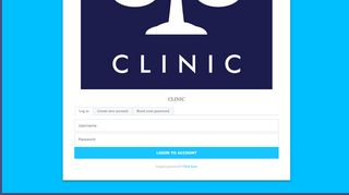 
                            6. User account creation and login | CLINIC