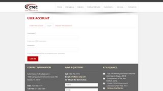 
                            5. User account | CTEC