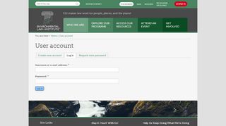 
                            10. User account | Environmental Law Institute