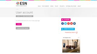 
                            7. User account | Erasmus Student Network