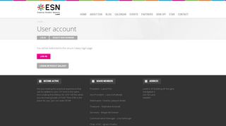 
                            11. User account | ESN Lund
