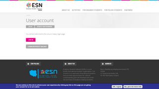 
                            12. User account | ESN SGGW Warsaw