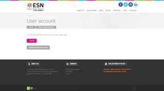 
                            9. User account | ESN UK