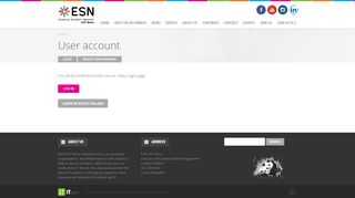 
                            11. User account | ESN VUT Brno