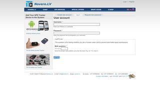 
                            4. User account | GNSS - Novero.LV