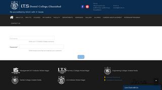 
                            2. User account | I.T.S Dental College