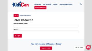 
                            1. User account | KidsCan