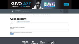 
                            9. User account | KUVO/KVJZ