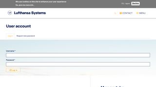 
                            8. User account | Lufthansa Systems