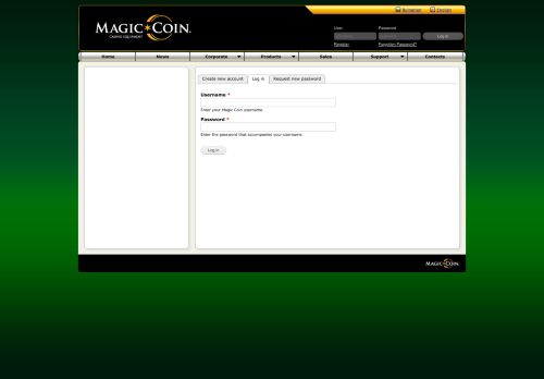 
                            2. User account | Magic Coin