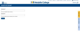 
                            3. User account | Medaille College