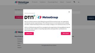 
                            2. User account | MeteoGroup