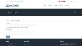 
                            2. User account | Mobile Transmission System – transmobil.eu ...