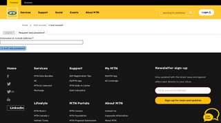 
                            1. User account | MTN Online
