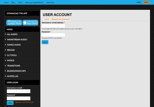 
                            3. User account | MyMP3Pool.com Digital DJ Pool MP3 Record Pool ...