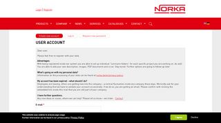 
                            6. User account | NORKA Norddeutsche Kunststoff- und ...