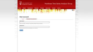 
                            10. User account | NTSA - Nonlinear Time Series Analysis Group