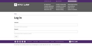 
                            7. User account | NYU School of Law